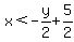 x%3C-y%2F2+%2B5%2F2
