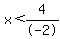 x%3C4%2F-2