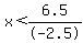 x%3C6.5%2F-2.5