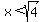 x%3Csqrt%284%29
