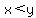 x%3Cy