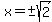 x=%22%22%2B-sqrt%282%29