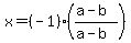x=%28-1%29%28%28a-b%29%2F%28a-b%29%29