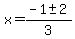 x=%28-1%2B-+2%29%2F3