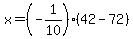 x=%28-1%2F10%29%2842-72%29