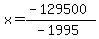 x=%28-129500%29%2F%28-1995%29