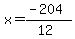 x=%28-204%29%2F%2812%29
