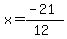 x=%28-21%29%2F%2812%29