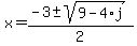 x=%28-3%2B-sqrt%289-4%2Aj%29%29%2F2