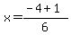 x=%28-4%2B1%29%2F6