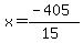 x=%28-405%29%2F%2815%29
