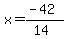 x=%28-42%29%2F%2814%29
