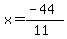 x=%28-44%29%2F%2811%29
