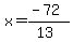 x=%28-72%29%2F%2813%29