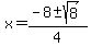 x=%28-8%2B-sqrt%288%29%29%2F4
