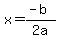 x=%28-b%29%2F%222+a%22