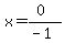 x=%280%29%2F%28-1%29