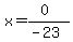 x=%280%29%2F%28-23%29