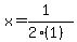 x=%281%29%2F%282%281%29%29