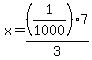 x=%281%2F1000%297%2F3