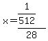 x=%281%2F512%29%2F28