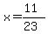 x=%2811%29%2F%2823%29