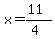 x=%2811%29%2F%284%29