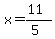 x=%2811%29%2F%285%29