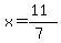 x=%2811%29%2F%287%29