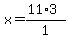 x=%2811%2A3%29%2F1