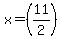 x=%2811%2F2%29