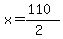x=%28110%29%2F%282%29