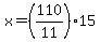x=%28110%2F11%29%2A15