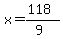 x=%28118%29%2F%289%29