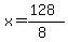 x=%28128%29%2F%288%29