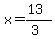 x=%2813%29%2F%283%29