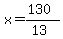 x=%28130%29%2F%2813%29