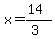 x=%2814%29%2F%283%29