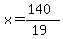 x=%28140%29%2F%2819%29