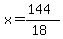 x=%28144%29%2F%2818%29