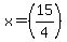 x=%2815%2F4%29