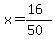 x=%2816%29%2F%2850%29