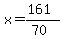 x=%28161%29%2F%2870%29