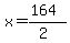 x=%28164%29%2F%282%29