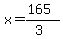 x=%28165%29%2F%283%29