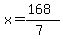 x=%28168%29%2F%287%29