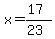 x=%2817%29%2F%2823%29