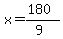 x=%28180%29%2F%289%29