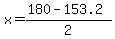 x=%28180-153.2%29%2F2