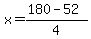 x=%28180-52%29%2F4